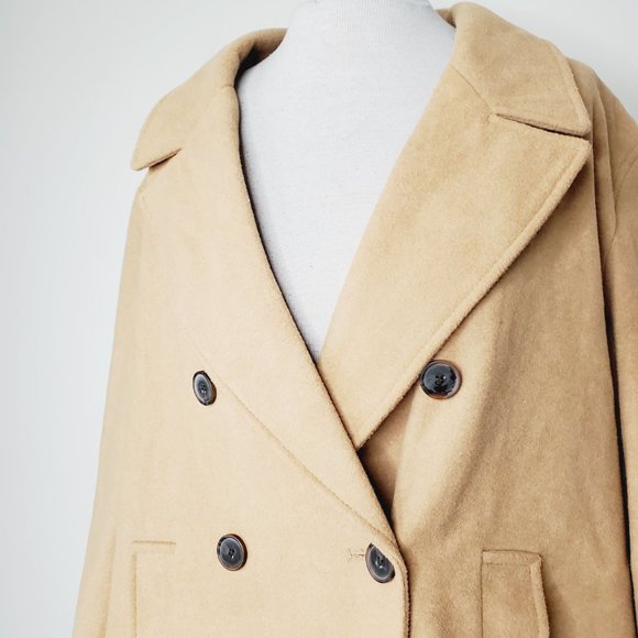 Old Navy Tan Pea Coat for Women - Picture 4 of 10